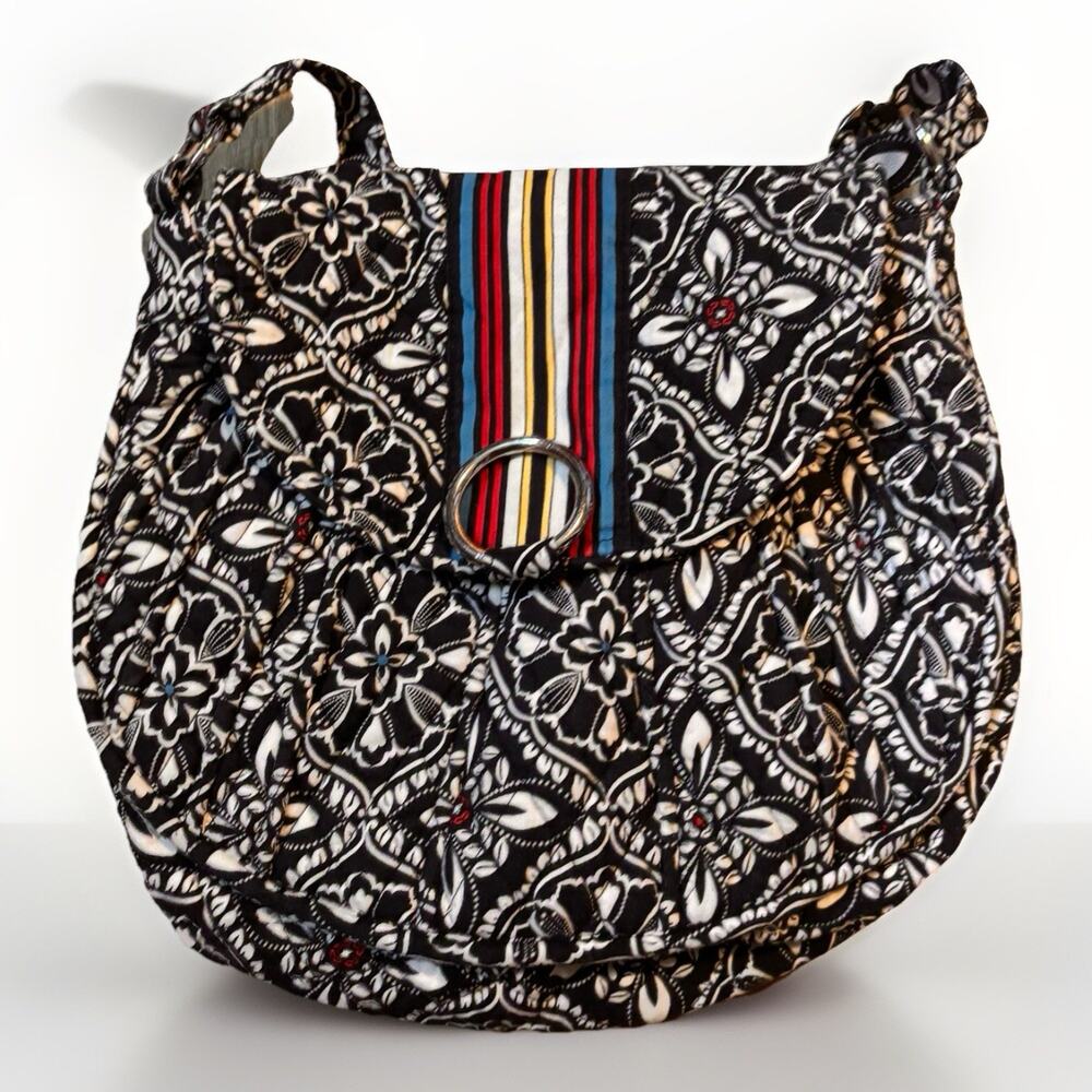 Vera Bradley Barcelona Retired 2010 Pattern Crossbody O Ring Bag